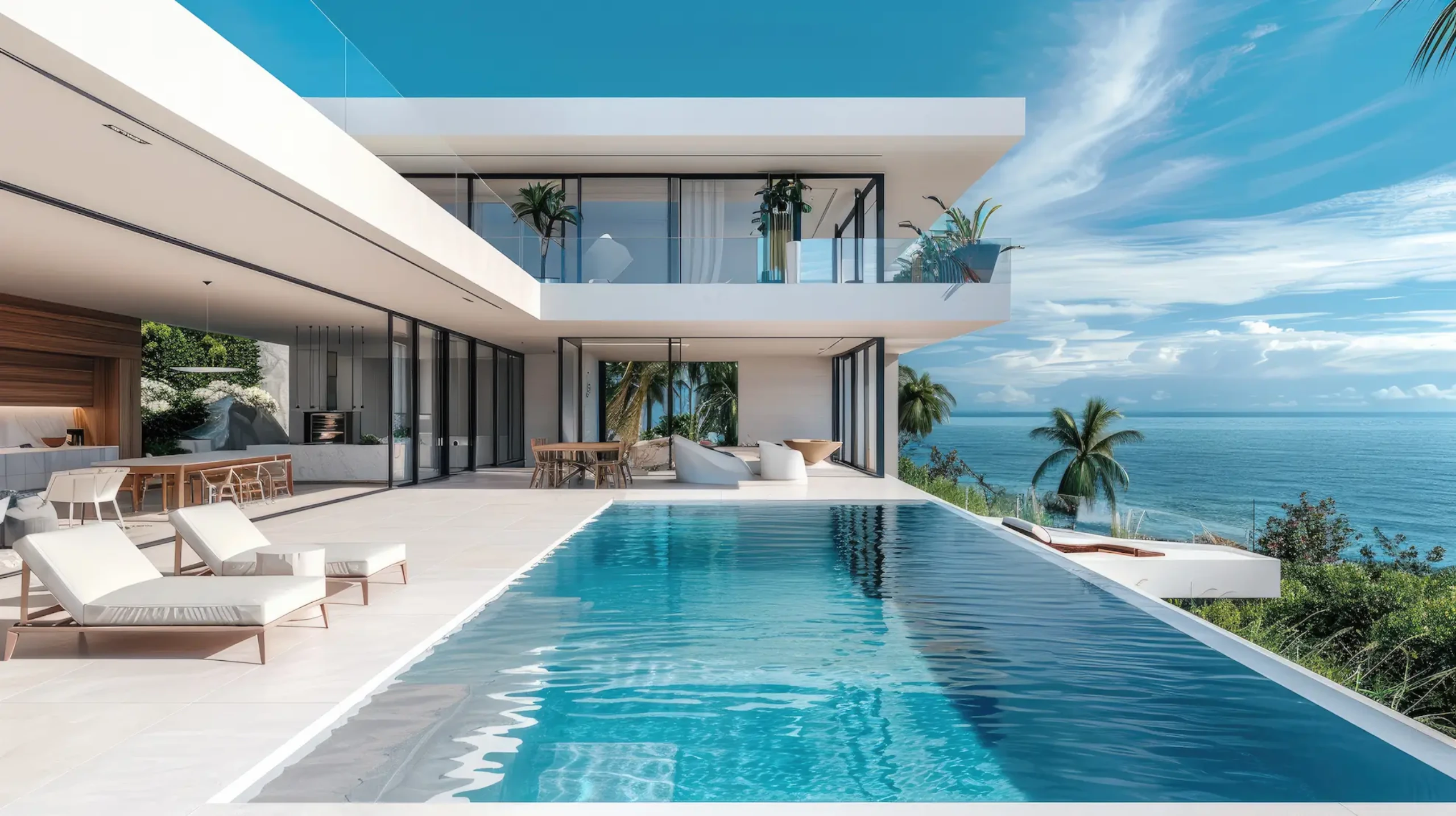 Luxury Villa Background